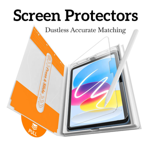 Protector de Pantalla de Vidrio Templado con Alineación Automática y Caja de Instalación para <span class=keywords><strong>iPad</strong></span> <span class=keywords><strong>Pro</strong></span>, Air y Mini - Product Image 1