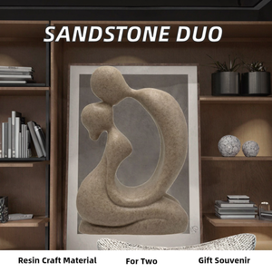 หินทรายคู่เรซินงานฝีมืออนิเมะพิมพ์ลายสัตว์แบบใหม่สุดสร้างสรรค์สำหรับตู้ทีวีสำนักงานของตกแต่งบ้านของขวัญทางธุรกิจ - Product Image 2