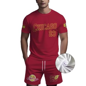 Conjunto de Camiseta de Baloncesto para Hombre Chicago 23, Impresión Sublimada, Transpirable, Corte Holgado, Manga Corta, Ropa Deportiva de Verano - Product Image 5
