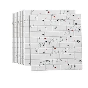 White Star Pattern 3D Wall Stickers 70x77cm Thickened Waterproof Home Decoration - Product Image 5