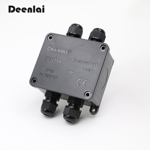 Deenlai FSH714 Caja de conexiones de 4 vías resistente <span class=keywords><strong>a</strong></span> la intemperie con terminales para la conexión de 3 polos Fase neutra y <span class=keywords><strong>cable</strong></span> de <span class=keywords><strong>tierra</strong></span> - Product Image 2