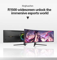 Monitor Curvo para Juegos LED de 49 Pulgadas, Pantalla Ancha 5K, Resistente a Desgarros, HDR, Frecuencia de Actualización de 165 Hz, Pantalla Dividida PBP, Tipo de Panel HVA, DP65W