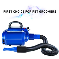 Sèche-cheveux professionnel pour animaux 3400W à double moteur puissant, avec tuyau d'air de 3 mètres, pour lavage de chiens, fixation murale, souffleur pour chiens