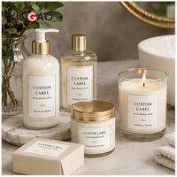 Étiquette personnalisée pour cosmétiques en rouleau, autocollant vinyle mat imperméable et résistant aux rayures avec dorure à chaud pour logo de flacon de parfum ou de pot de soin de la peau