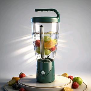 Blender compact portable de 1000 ml, tasse à jus rechargeable sans BPA, mixeur personnel pour fruits, idéal pour la salle de sport, le camping en plein air et la vie quotidienne - Product Image 1