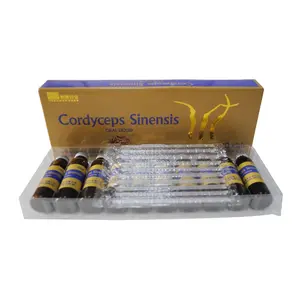 Solução sinensis cordyceps chinês, extrato líquido oral, 10ml, suplemento de imunidade