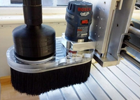 TDF 70mm/100mm brosse à chaussures anti-poussière brosse d'aspirateur CNC pour aspirateur machine de gravure cache-poussière travail sur moteur de broche de routeur CNC
