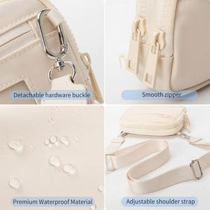 Sac banane sport portable Xx584 en nylon imperméable personnalisé avec logo, nouveau style, pour femme, avec fermeture éclair - Product Image 6