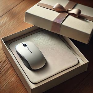 Boîte rigide personnalisée de marque, écologique et biodégradable, avec gaufrage, pelliculage mat et insert en mousse pour l'emballage de tapis de souris de jeu - Product Image 3