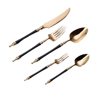 Ensemble de couverts écologiques pour hôtel, Royal, en acier inoxydable poli miroir, couteau, fourchette, cuillère, couverts de luxe pour mariages