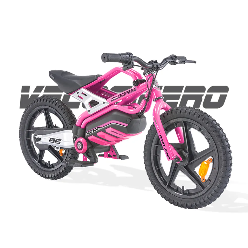 VELOCIFERO BABY JUMP150w moto bambini giallo elettrico bici per bambini 16 pollici/4-10 anni può essere utilizzato