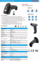 AW-1001R pemindai kode 1d Rfid nirkabel, pemindai kode genggam Rifrafed Pos