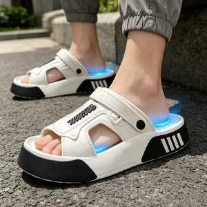 Men's Summer Slippers Open Toe EVA Sole Thick Soled Non Slip Comfortable Beach Sports Sandals Size 40-45 - Product Image 4