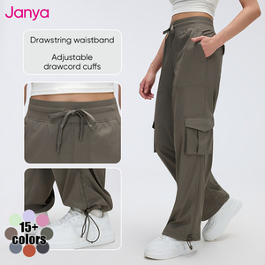 Pantaloni sportivi sportivi sportivi leggeri Janya pantaloni rapidi con coulisse a gamba dritta pantaloni <span class=keywords><strong>Cargo</strong></span> con tasche Multiple - Product Image 3