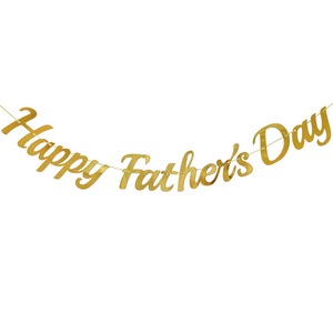 Joyeuse fête des mères fête des pères bannière papier décoration guirlandes - Product Image 2