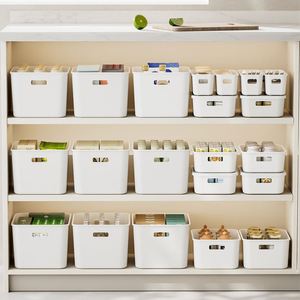 PP Material Sustainable Storage <b>Box</b> Multifunctional Home Storage Organization Thickened <b>Plastic</b> Storage Basket Optional Lid - Product Image 3