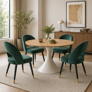<span class=keywords><strong>Silla</strong></span> de Comedor Contemporánea, <span class=keywords><strong>Silla</strong></span> de Terciopelo con Respaldo Redondeado para Restaurante, Cafetería y Apartamento - Product Image 5