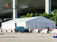 Tente d'exposition automobile extérieure 20x30m, structure en aluminium, abri imperméable en PVC pour salons automobiles et événements commerciaux