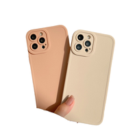 Coque en silicone vierge mate pour téléphone portable pour iPhone 15 14 13 12 11 pro max couverture de téléphone en TPU coloré doux avec microfibre