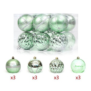 ชุดลูกบอลพลาสติก PVC ตกแต่งต้นคริสต์มาสหลากสีขนาด 6 ซม. ขายส่งปี 2022 - Product Image 2