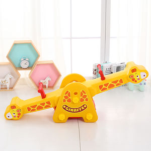 Equipo de Juegos Infantiles de Alta Calidad para Interiores, Balancín de Plástico con Forma de Animal, Jirafa, Balancín para Niños, Tobogán para Uso Comercial - Product Image 2