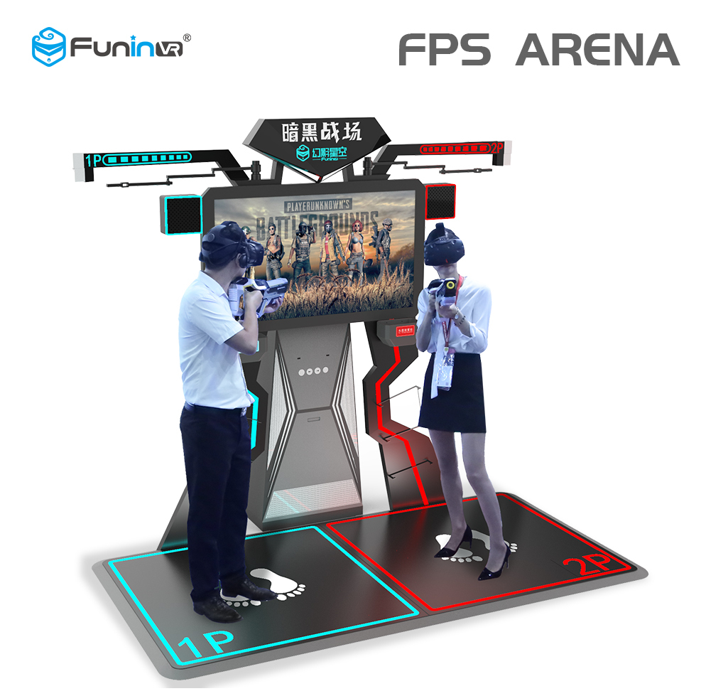 Zhuoyuan FPS 2 joueur VR jeux machine pour le center commercial et le center de jeu de divertissement