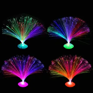 Аlogogo красочные волоконно-оптические огни для вечеринок оптом светодиодные мигающие волоконно-оптические огни для неоновых украшений
