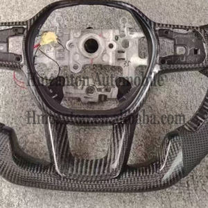 Quality Wholesale Carbon Fibre Perforated Leather LED Car Steering <b>Wheel</b> for Honda Civic 11th Car Steering <b>Wheel</b> - Product Image 5