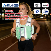 Sac d'hydratation réfléchissant pour course nocturne, cyclisme et jogging, personnalisable avec logo, livraison rapide, gilet d'hydratation pour trail, vente chaude