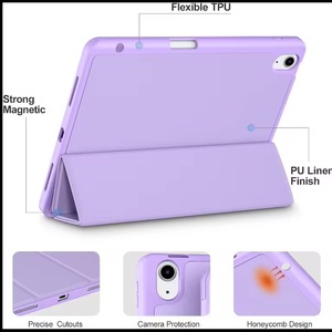 Nueva Funda de Cuero PU con Diseño Simple Trifold de 10.ª Generación, con Soporte y Carcasa Rígida para Tablet de 10.9 Pulgadas, Compatible con <span class=keywords><strong>iPad</strong></span> 10/10.9 <span class=keywords><strong>2022</strong></span> - Product Image 4