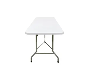 Высокое качество 6 и 8FT белый складной стол для кемпинга портативный пластиковый стол для пикника