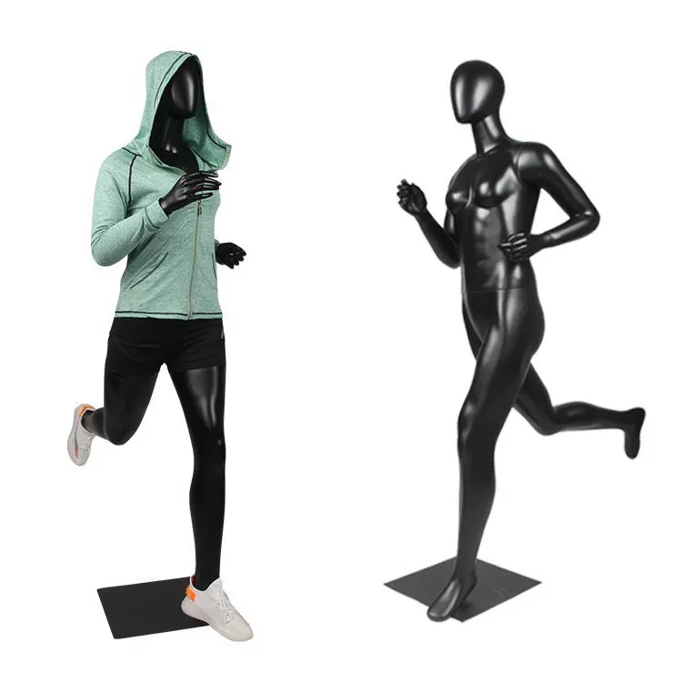 Fullbody sporting atletica femminile ragazza mannequin da corsa per l'abbigliamento sportivo