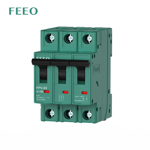 <span class=keywords><strong>Disjoncteur</strong></span> différentiel automatique 15A 3 pôles 800VDC 10KA pour système solaire, type enfichable, montage sur rail DIN - Product Image 4