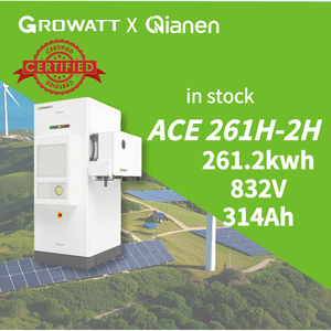 ระบบแบตเตอรี่แบบแยกส่วน LiFePO4 Growatt ACE 261H-2H-1 รุ่น IP55 ขนาด 832V 314Ah 261kWh อายุการใช้งาน 6000 รอบ รับประกัน 10 ปี <span class=keywords><strong>ส</strong></span>ำหรับธุรกิจและอุตสาหกรรม (C&I) ชนิดน้ำ - Product Image 1