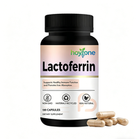 Capsules de lactoferrine végétaliennes à marque privée OEM avec lactoferrine bovine pour le soutien du système immunitaire des adultes et l'absorption du fer