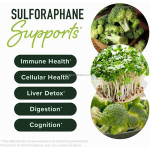 Natuurlijke Vegan 60 Capsules Immuunsysteem Gezondheid 50MG Sulforafaan Supplement met Glucorafaanine Myrosinaas - Product Image 3