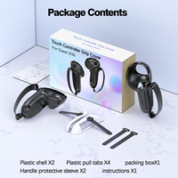 Accessoire de jeu de réalité virtuelle en silicone de conception ergonomique couvercle de batterie-ouverture contrôleur poignée étui de protection pour