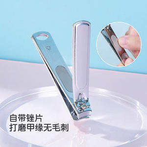 Coupe-ongles LMLTOP en acier inoxydable de grande taille, ouverture large, portable, avec lime pour des bords lisses - Product Image 1