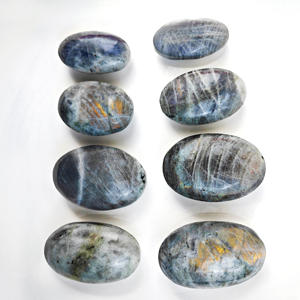 Vente flash cristal naturel haute qualité Reiki énergie paillettes <span class=keywords><strong>Labradorite</strong></span> pierre de palmier pour cadeau de bricolage - Product Image 4