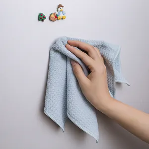 High Absorbent Waffle Kitchen Towel Microfiber Waffle Weave Drying Towel All-purpose Cleaning Cloths