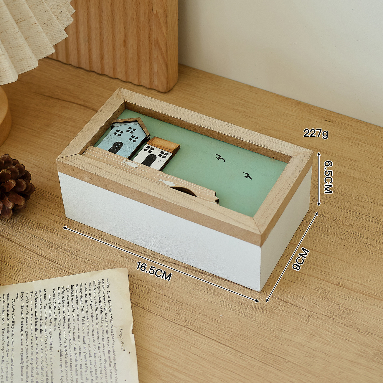 Boîte de rangement à 2 compartiments