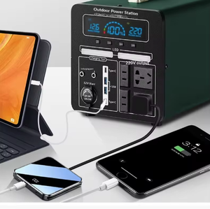 แหล่งจ่ายไฟพกพาพลังงานสูงสำหรับใช้งานกลางแจ้ง แบตเตอรี่สำรองภายนอกรถยนต์ คลื่นไซน์บริสุทธิ์ สำหรับเก็บพลังงานฉุกเฉิน - Product Image 5