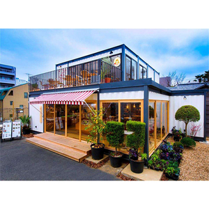 Contenedor móvil de estructura de acero de instalación rápida, diseño económico, tienda al por menor para barra de café - Product Image 1