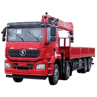 Camion-grue Shacman SPS40000 personnalisé 8x4, camion-grue de 16 tonnes, camion-benne robuste de 16 tonnes avec grue à vendre