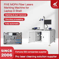Machine de marquage laser MOPA à cinq faisceaux pour coques inférieures d'ordinateurs portables, prise en charge des formats DXF/AI/DST, configuration de table.