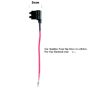 Fusible de cable para coche, tamaño mediano, 3 cm x 16,5 cm, cable rojo para uso eléctrico en automóviles - Product Image 2