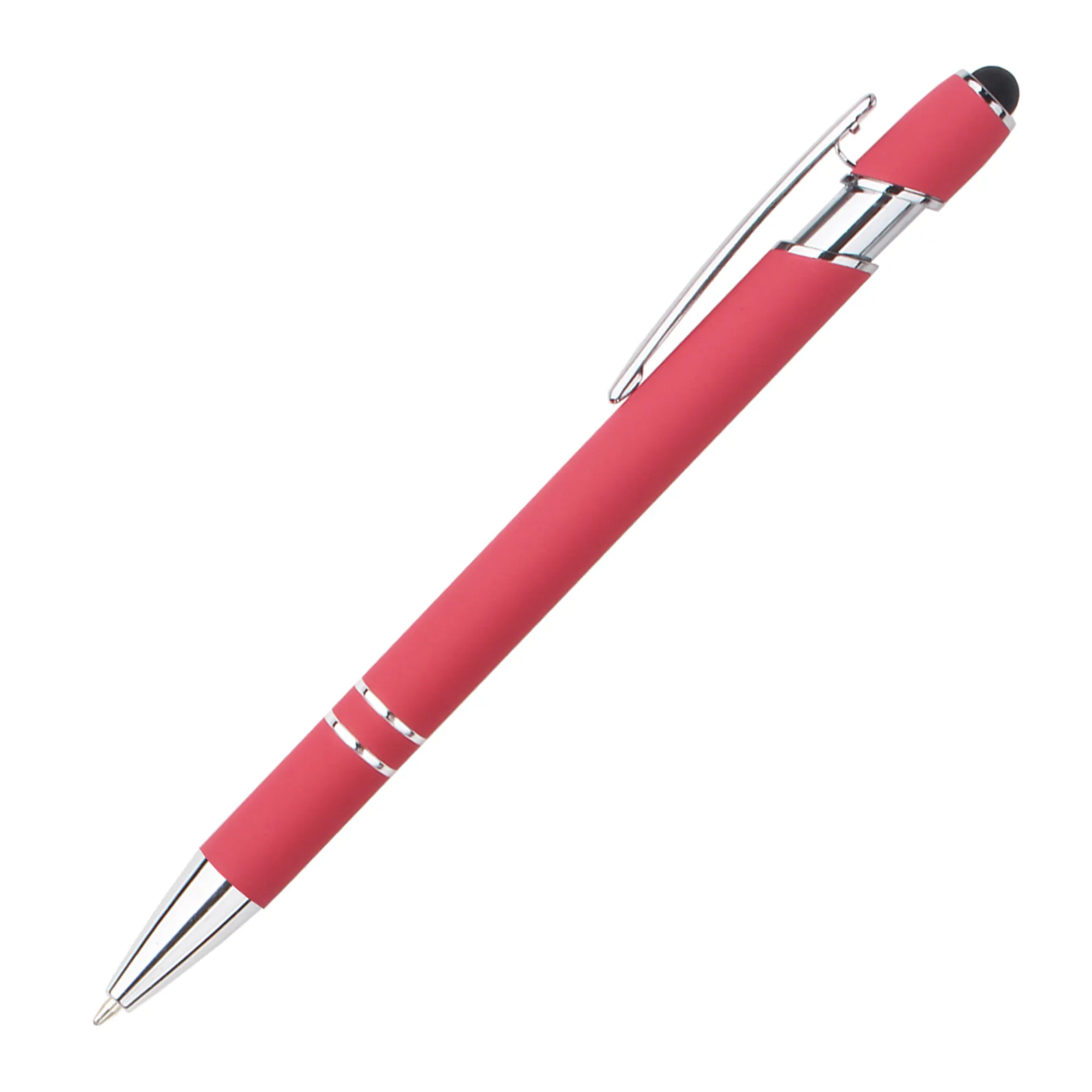 Cadeaux d'affaires écriture coloré personnalisé 2 en 1 Mobile Touch Promotion métal stylet personnalisé stylo à bille avec logo imprimé