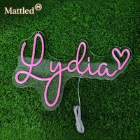 Letrero LED Personalizado con Nombre, Regalo para Niños y Adolescentes, Luz de Neón, Diseño Gratuito, Regulable, Alimentado por USB, Envío Rápido para Decoración de Dormitorio y Fiestas