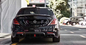 Kit <span class=keywords><strong>222</strong></span> per Mercedes-Benz Classe S W222 S63 S65 AMG Facelift Bra Bus Bodykit Diffusore Posteriore Spoiler Auto - Product Image 6