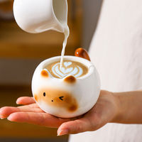 Conception de dessin animé mignon tasses en céramique tasse à thé en céramique tasse à café coffret cadeau